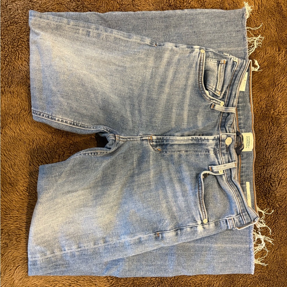 Citizens Of Humanity Light Blue Cropped Jeans